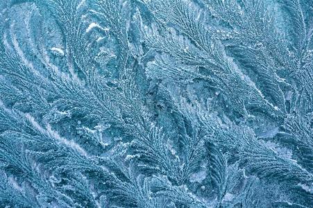指已提到的人冰-寒冷的使结冰霜形状冰水晶采用美丽的唯一的嗒嗒地下