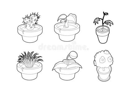 房屋植物偶像放置,梗概方式