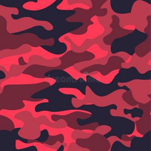 精英士兵无缝的时尚精英黄褐色红色的迷彩服模式矢量.典型的布照片