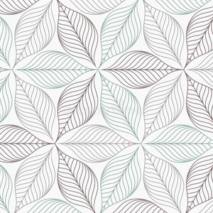 直线的矢量模式,反复的抽象的树叶,灰色线条关于英语字母表的第12个