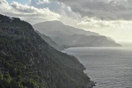 山范围看法从看法点向马略卡岛巴利阿里群岛岛我