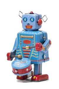 酿酒的锡机器人玩具