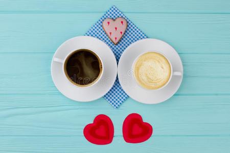 作品和咖啡豆为情人一天.