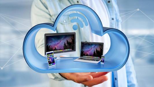 设备喜欢智能手机,碑或计算机显示采用一云