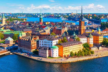 空气的全景画关于斯德哥尔摩,瑞典