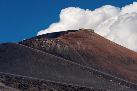 西尔维斯特里火山口-酒精灯煮水器火山-西西里岛意大利