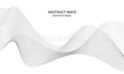 抽象的波浪元素为设计.数字的频繁性小路平等