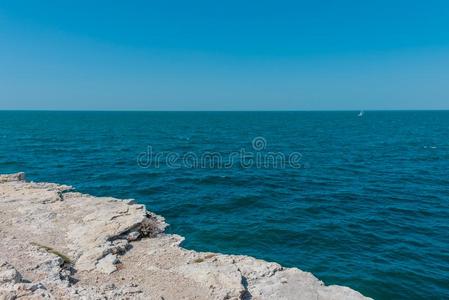 海景画背景-海和石头