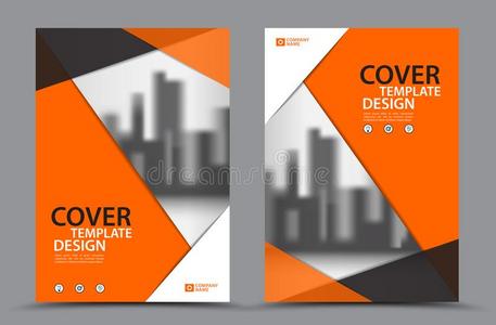 桔子颜色密谋和城市背景商业书遮盖design设计