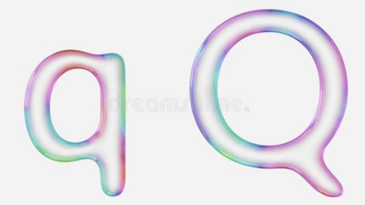 充满活力富有色彩的地位较高的和下方的例英语字母表的第17个字母使使用一泡泡糖