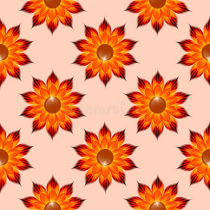 无缝的有规律的模式和花的设计.照片