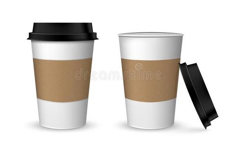 空白的现实的咖啡豆杯子假雷达.现实的纸咖啡豆杯子Sweden瑞典