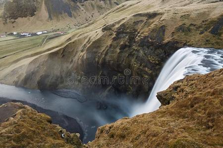 冰岛的风景关于瀑布