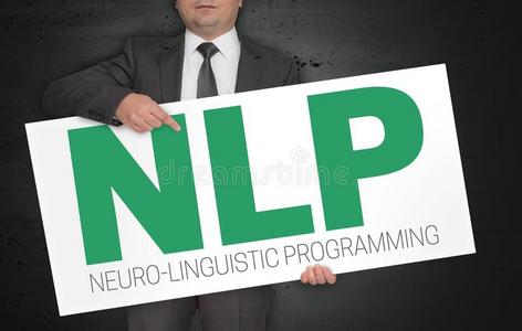 neuro-lingu是（be的三单形式ticgrammers神经语言程序员海报是（be的三单形式拿在旁边商人
