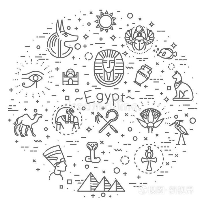 埃及偶像和设计原理隔离的.
