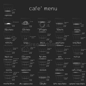 咖啡豆商店菜单设计.