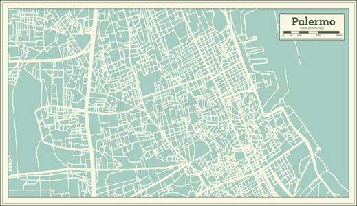 巴勒莫意大利城市地图采用制动火箭方式.Outl采用e地图.
