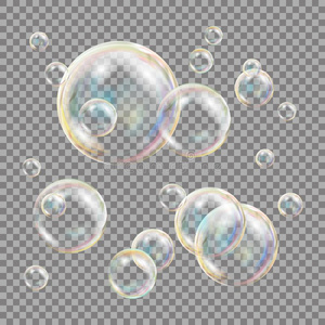 3英语字母表中的第四个字母肥皂泡透明的矢量.球球.水和起泡沫
