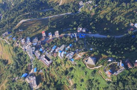 萨拉格科特博克拉城镇天线城市风光照片尼泊尔