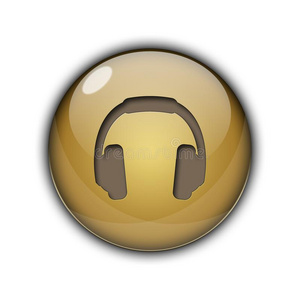 discjockey流行音乐播音员耳机button的复数偶像3英语字母表中的第四个字母金色的棕色的颜色