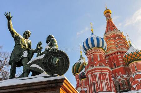 圣人般的人罗勒属植物总教堂-莫斯科,俄罗斯帝国
