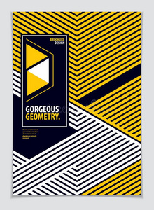 未来的最小的小册子图解的设计样板.矢量geometry几何学