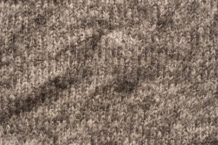 棕色的羊毛制的针织品织物纺织品质地背景