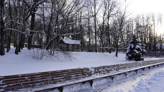 冬雪采用高尔基公园