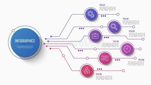 矢量6选择信息图结构图表