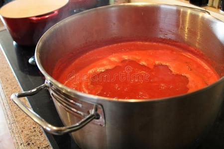 一罐关于番茄调味汁减轻体重法向指已提到的人炉