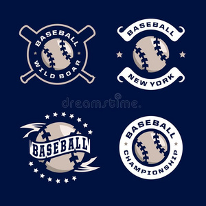 现代的专业的象征放置为棒球游戏锦标赛