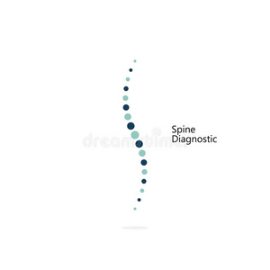 脊柱诊断的.矢量偶像