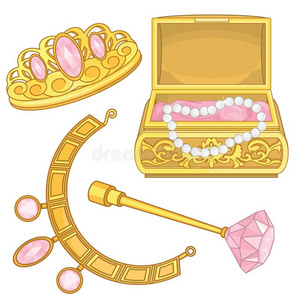 公主珠宝首饰盒幻想原理照片