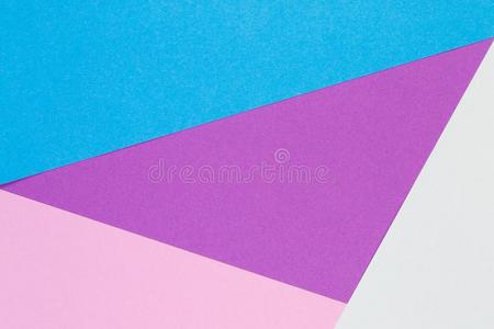 抽象的几何学的纸背景.蓝色,粉红色的和紫色的颜色