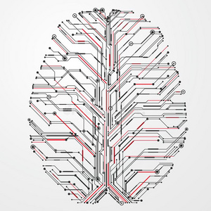 电路板镇静的关于脑制图学.