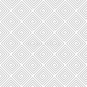 灰色几何学的无缝的模式向白色的背景
