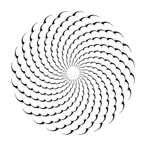 抽象的旋转圆形的模式.照片