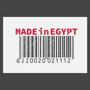 矢量现实的条形码使采用埃及向黑暗的背景.