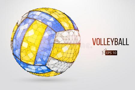 轮廓关于一volleyb一llb一ll.矢量illustr一tion.