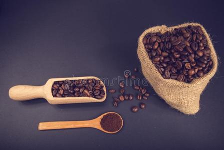 咖啡豆豆+咖啡豆地面