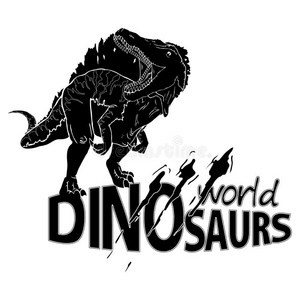 标识世界关于恐龙.