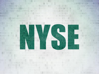 股份交易索引观念:NewYorkStockExchange纽约证券交易所向数字的资料纸后座议员