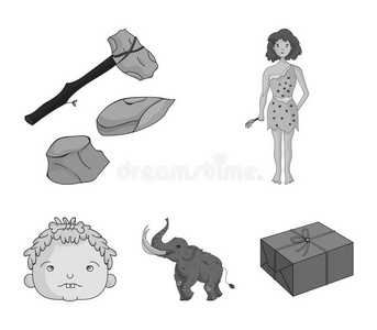 武器,铁锤,象,猛玛.石头年龄放置收集偶像