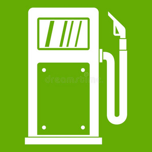 汽油泵偶像绿色的