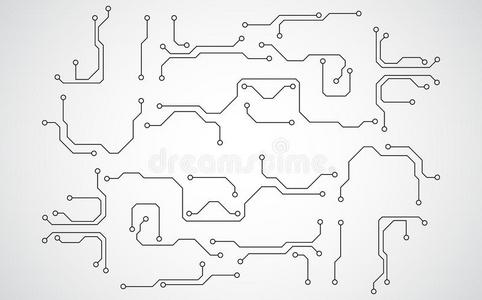 抽象的科技背景电路底板科技,我