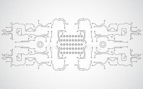 抽象的科技背景电路底板科技,我
