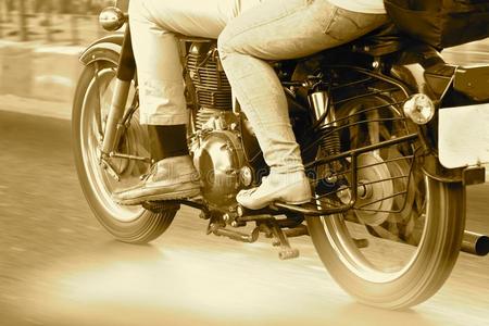 跑步自行车和自行车rs向指已提到的人路股份照片照片