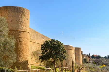 古代的墙采用马格里亚诺采用托斯卡纳区,托斯卡纳区,意大利