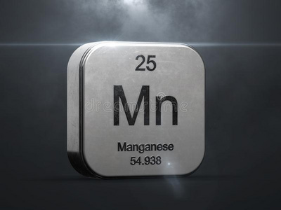 硅锰锰元素从指已提到的人周期的表照片