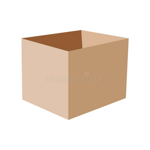 矢量尤指装食品或液体的)硬纸盒盒.